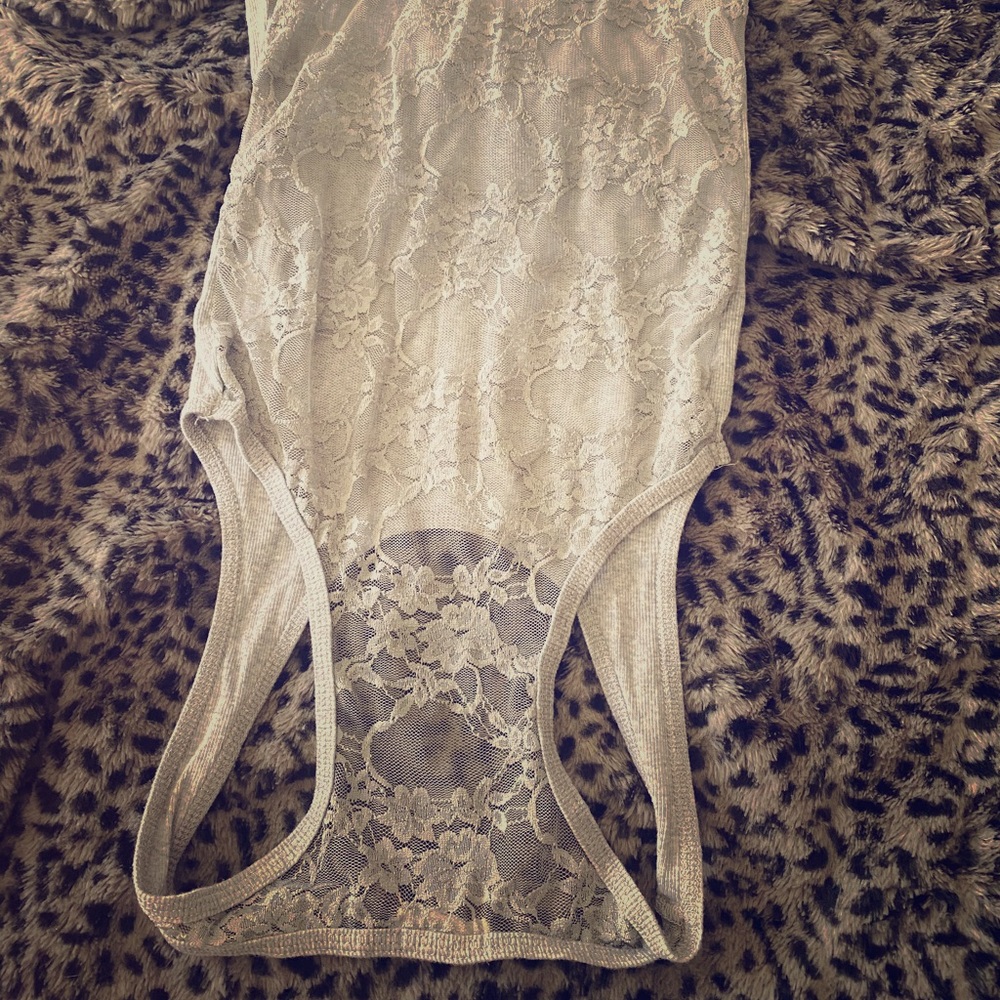 Tank top lace in the back cotton in the front